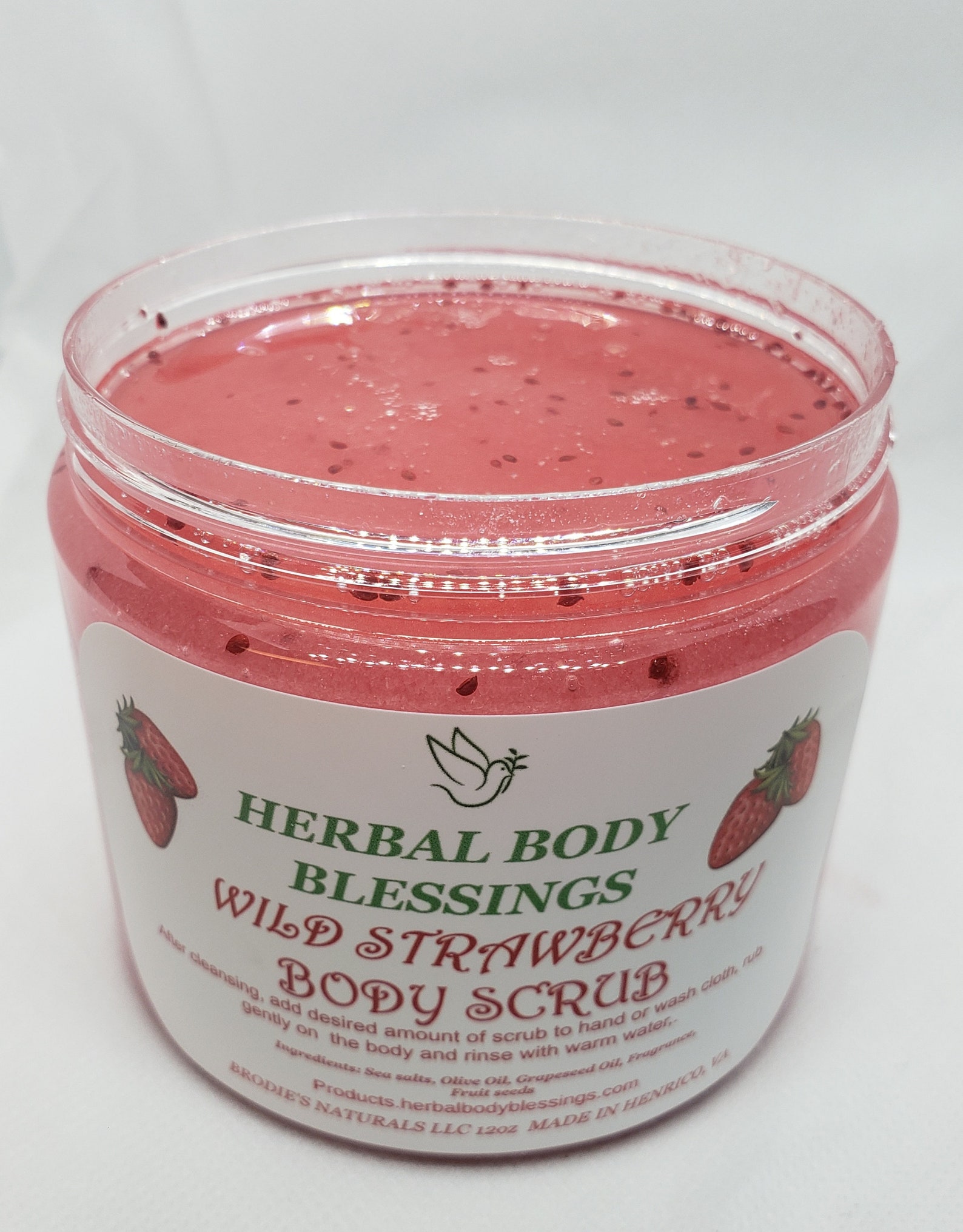 Wild Strawberry Body Scrub Etsy