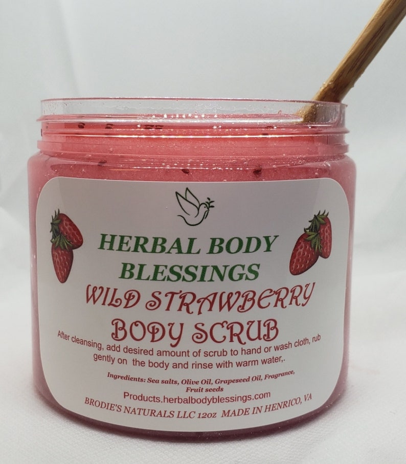 Wild Strawberry Body Scrub Etsy