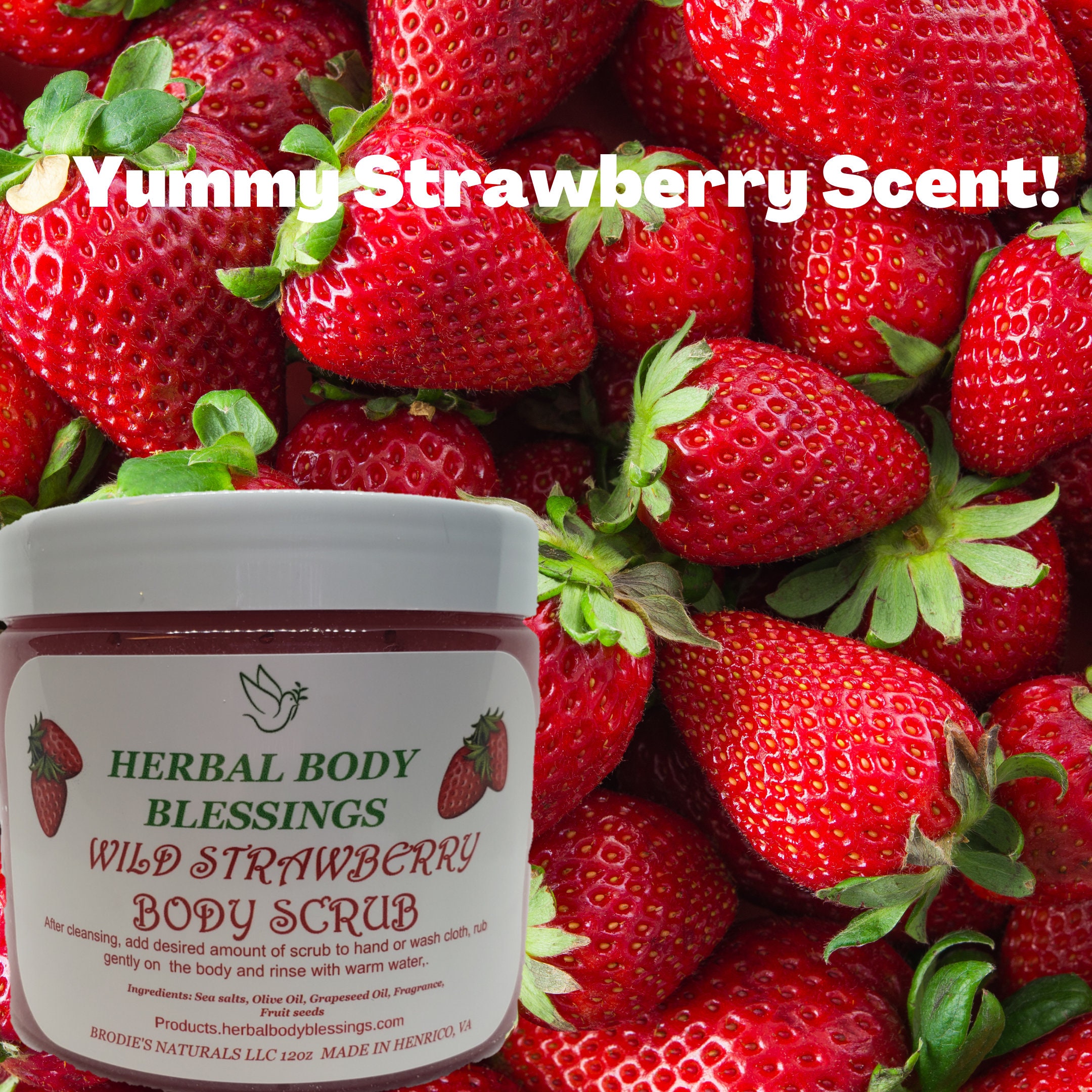 Wild Strawberry Body Scrub Etsy