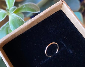 Plain 14k Gold Handmade Nose Ring Hoop