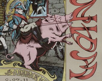 SWANS Portland 2011 screen print 18x24&quot; gig poster by Ross Sewage