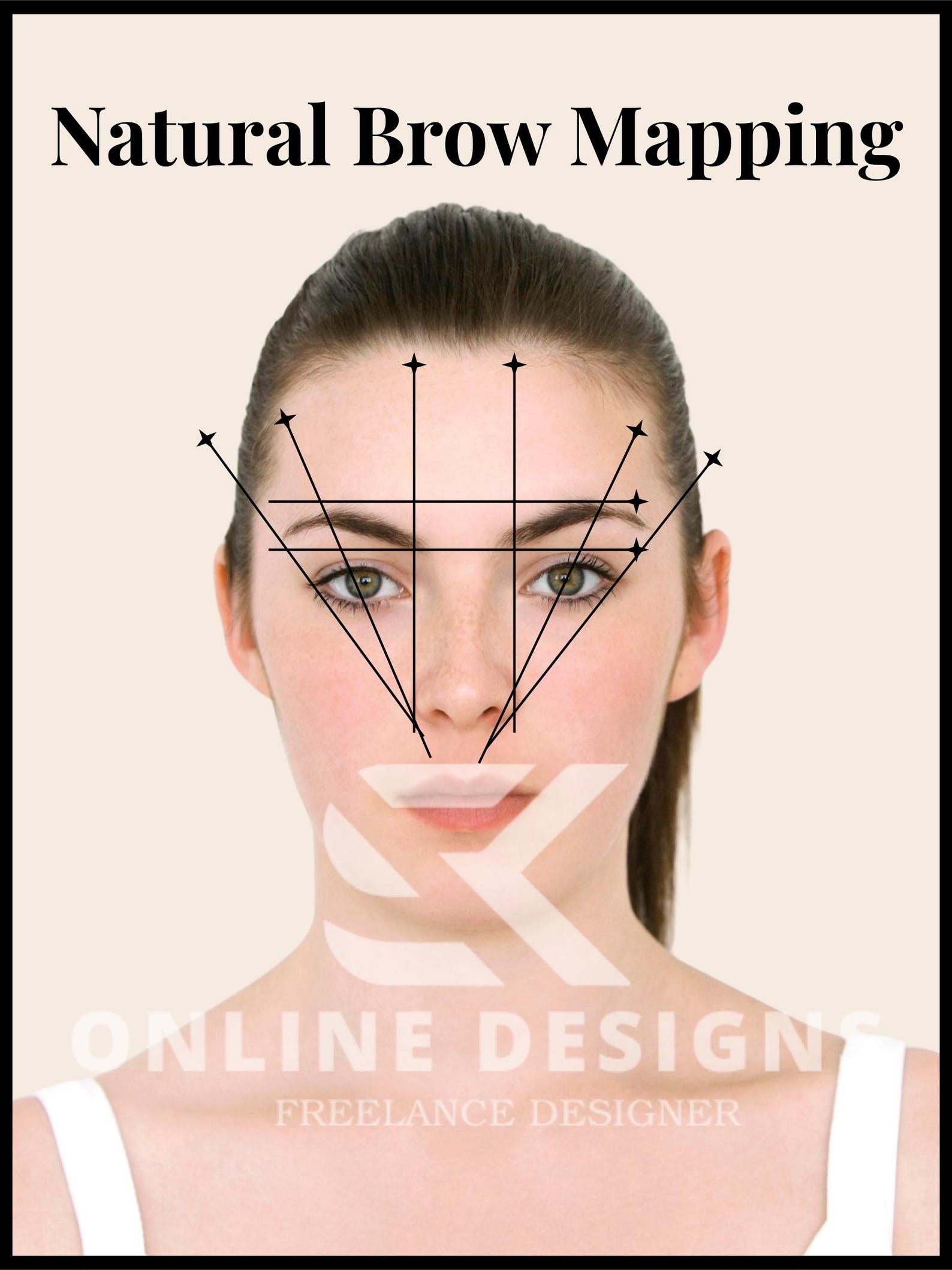 Natural Brow Mapping Guide | Brow Mapping Chart Printable ...