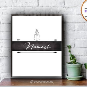 Namaste Print, Yoga Print, Namaste Wandkunst, Meditation Print, Zen Druck, DRUCKBARE Wandkunst, Namaste Art, Sofortiger digitaler Download
