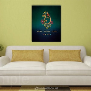 Ganesh Art Print, Ganpati, Ganesha Wall Art, Lord Ganesh 8 x 10 inspirerende citaat print instant digitale download