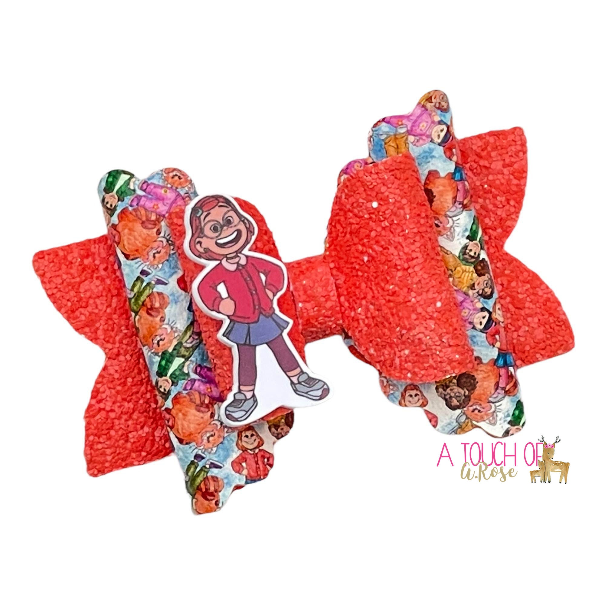 Turning Red Ribbon, Pink Turning Red Ribbon for Hair Bows and Crafting,  Turning Red Birthday Decor and Hair Bow Ribbon 