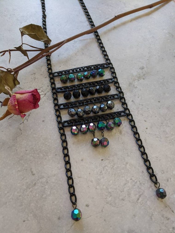 Chain Ladder Necklace | 1990s Avant Garde, Gothic… - image 1
