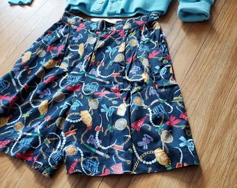 Vintage 1980s Izod Lacoste Navy Blue Dress Walk Shorts, Band Waist, Size 10  - Etsy