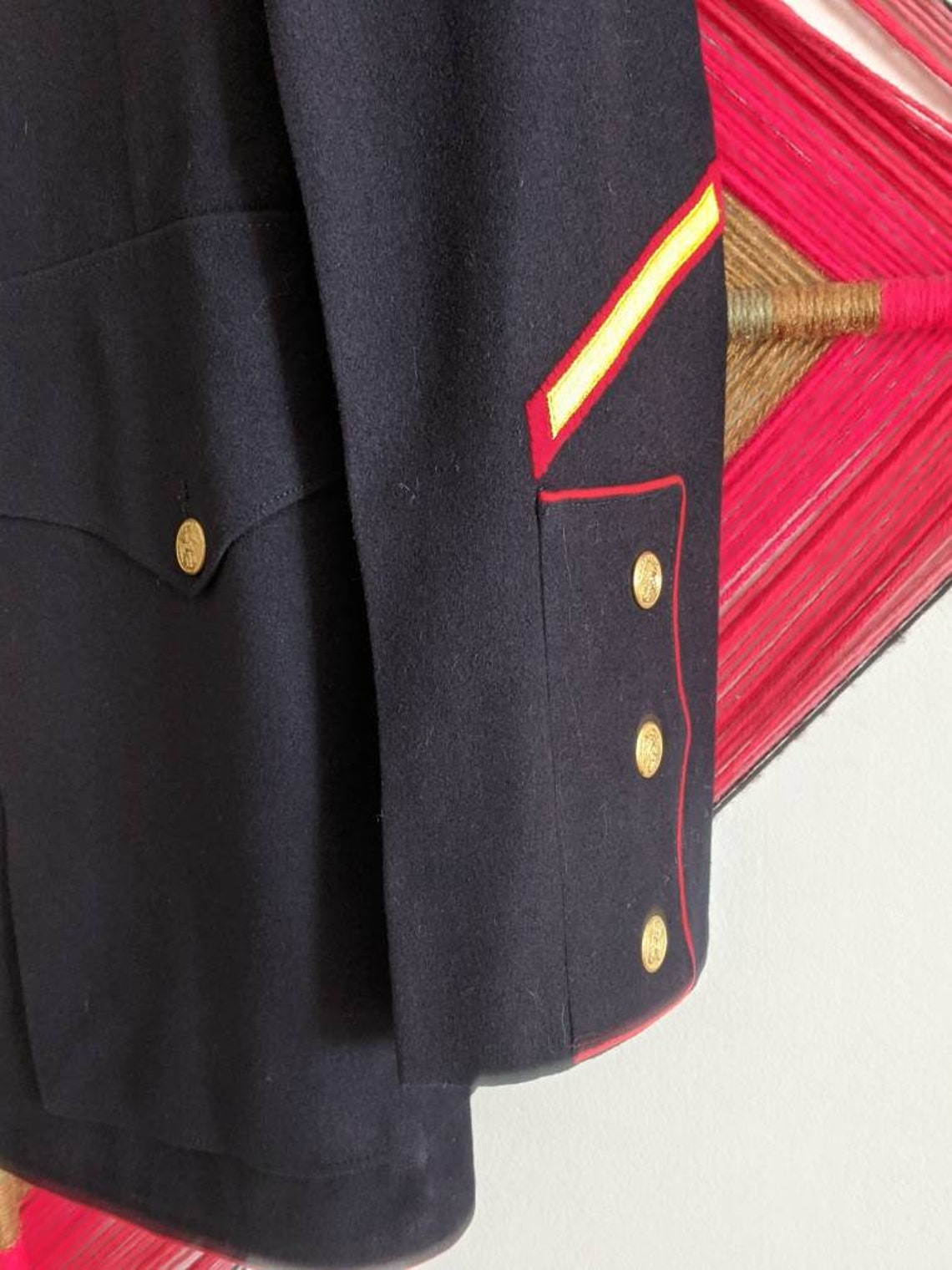 USMC Dress Blues Jacket VINTAGE Marine Corps Officer Etsy