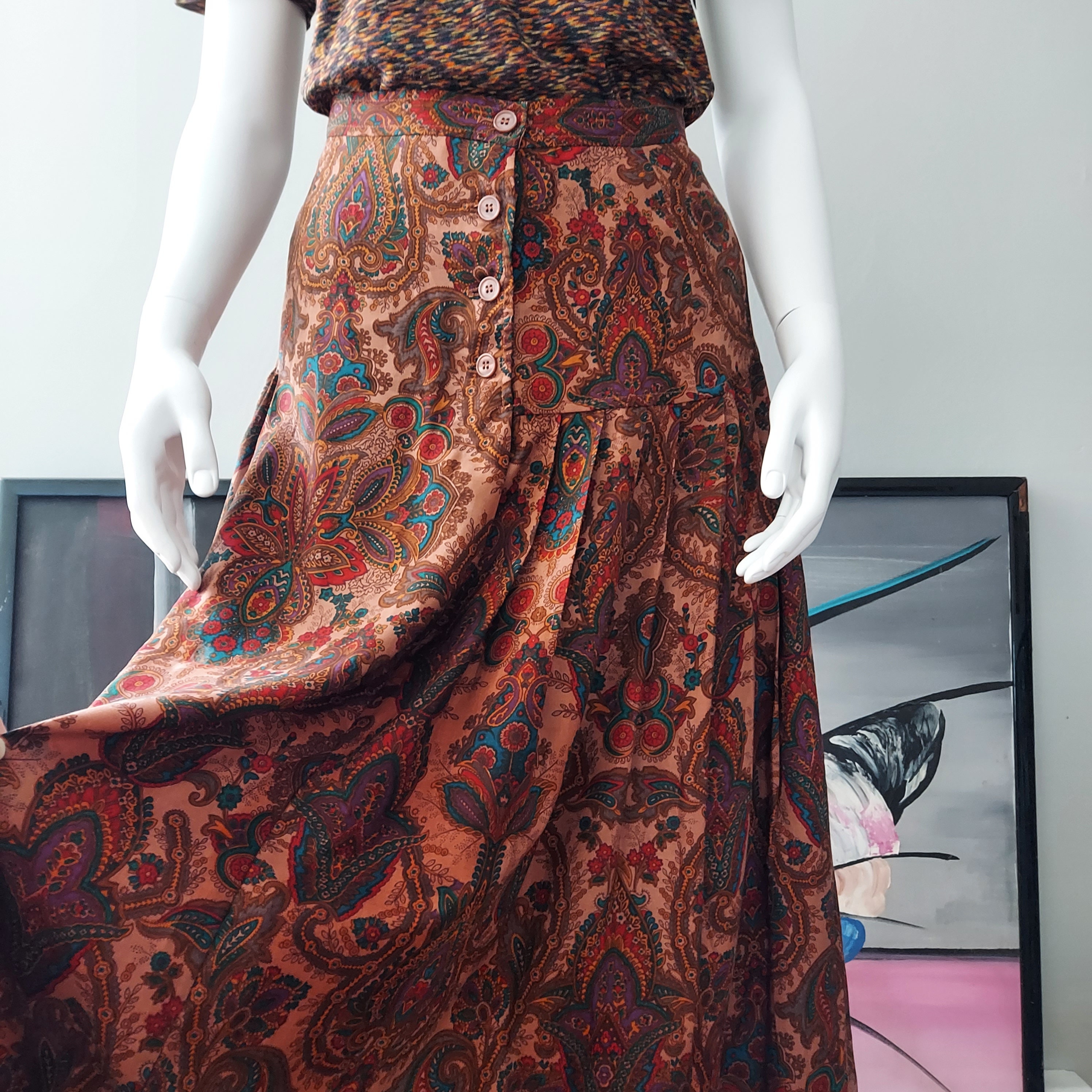 Women's Vintage Inspired Corduroy Pleated Midi Skirt 2600# Women's Vintage Inspired Corduroy Pleated Midi Skirt 2600#