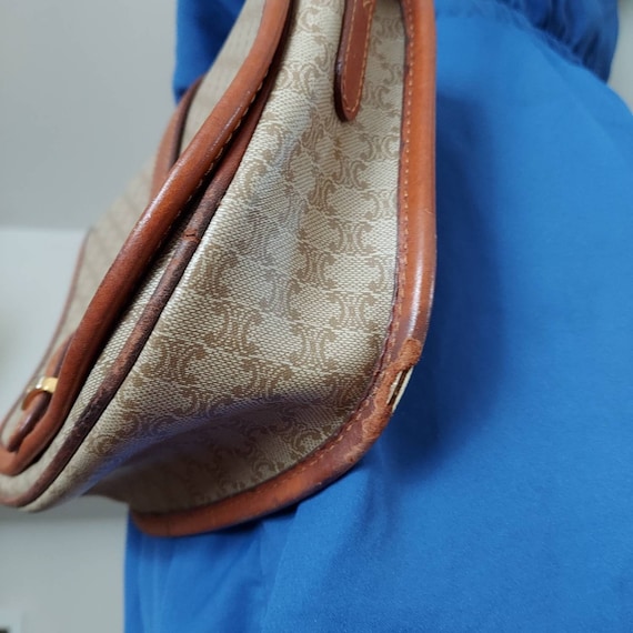 Celine Vintage Macadam Shoulder Bag - Neutrals Crossbody Bags