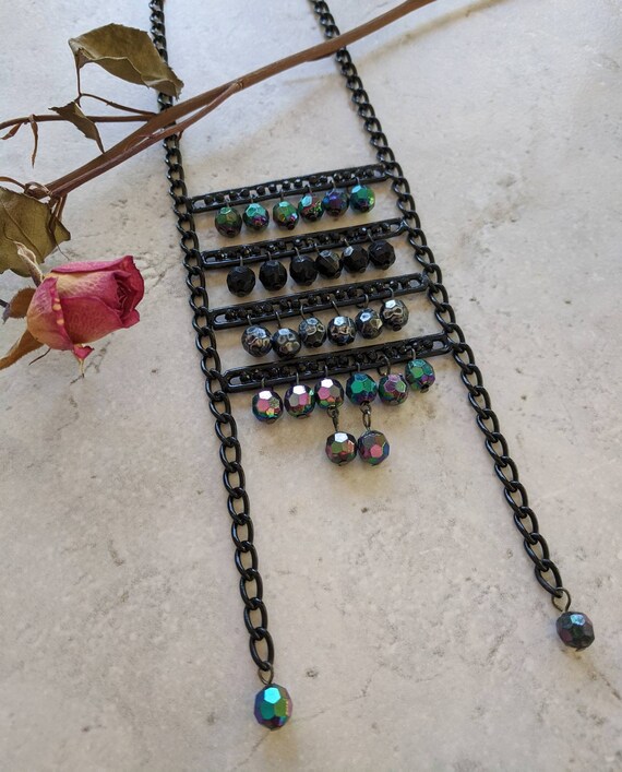 Chain Ladder Necklace | 1990s Avant Garde, Gothic… - image 6