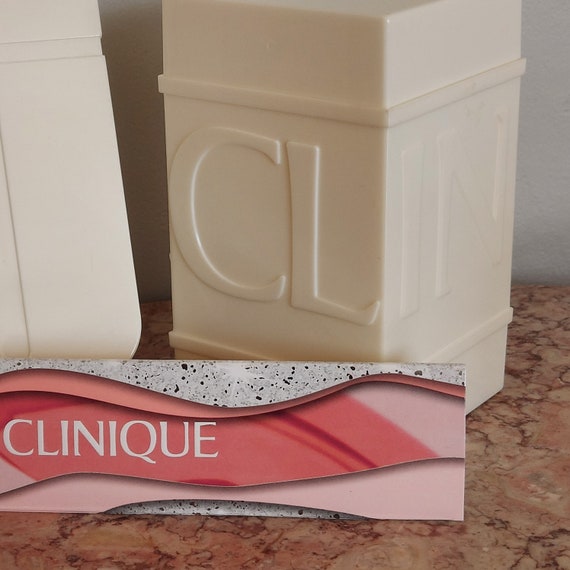 CLINIQUE Cosmetic Organizers, Beige 2 Pc. Set | V… - image 4