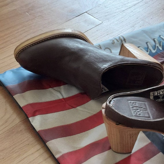 Vintage Frye Clogs, Womens Size 8.5 | Smooth Toba… - image 6