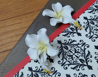 ◆VINTAGE HOLLYWOOD◆ Tropical Flower Earrings VH2336EA008B Amazon.com: SPUNKYsoul Tropical Hibiscus Flower Earrings