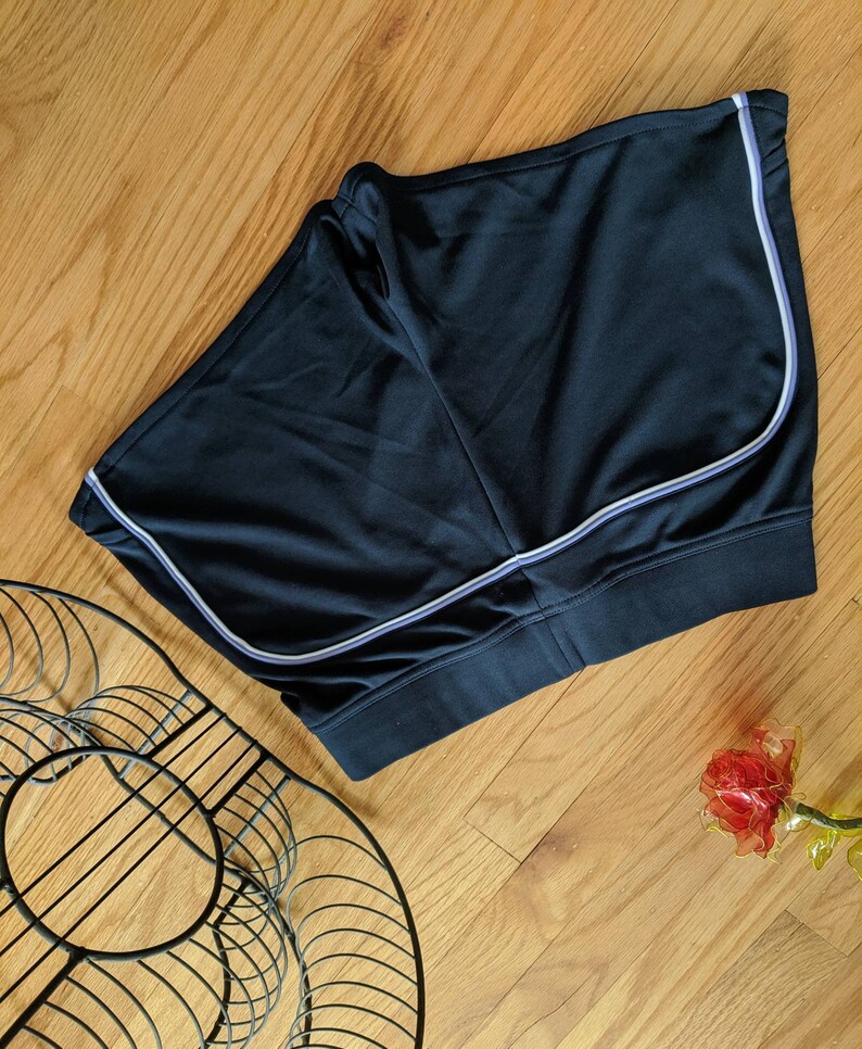 Navy Tennis Shorts, Retro Nike: Lavender Stripes, Size Small image 6