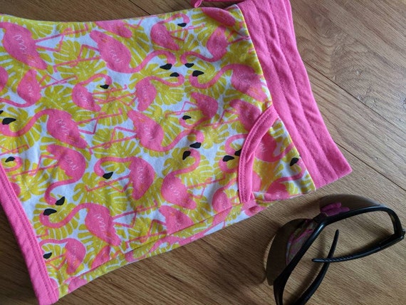 Pink Flamingo Shorts, Easy-Care Soft Knit | Kawai… - image 9