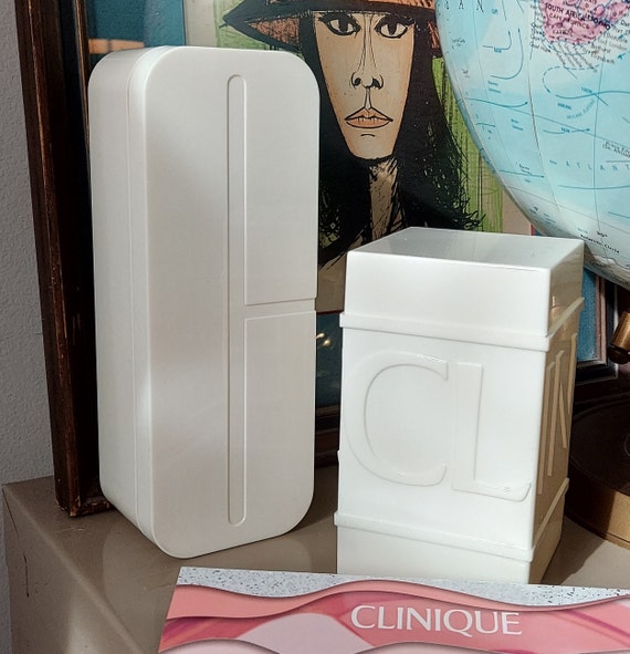 CLINIQUE Cosmetic Organizers, Beige 2 Pc. Set | V… - image 3