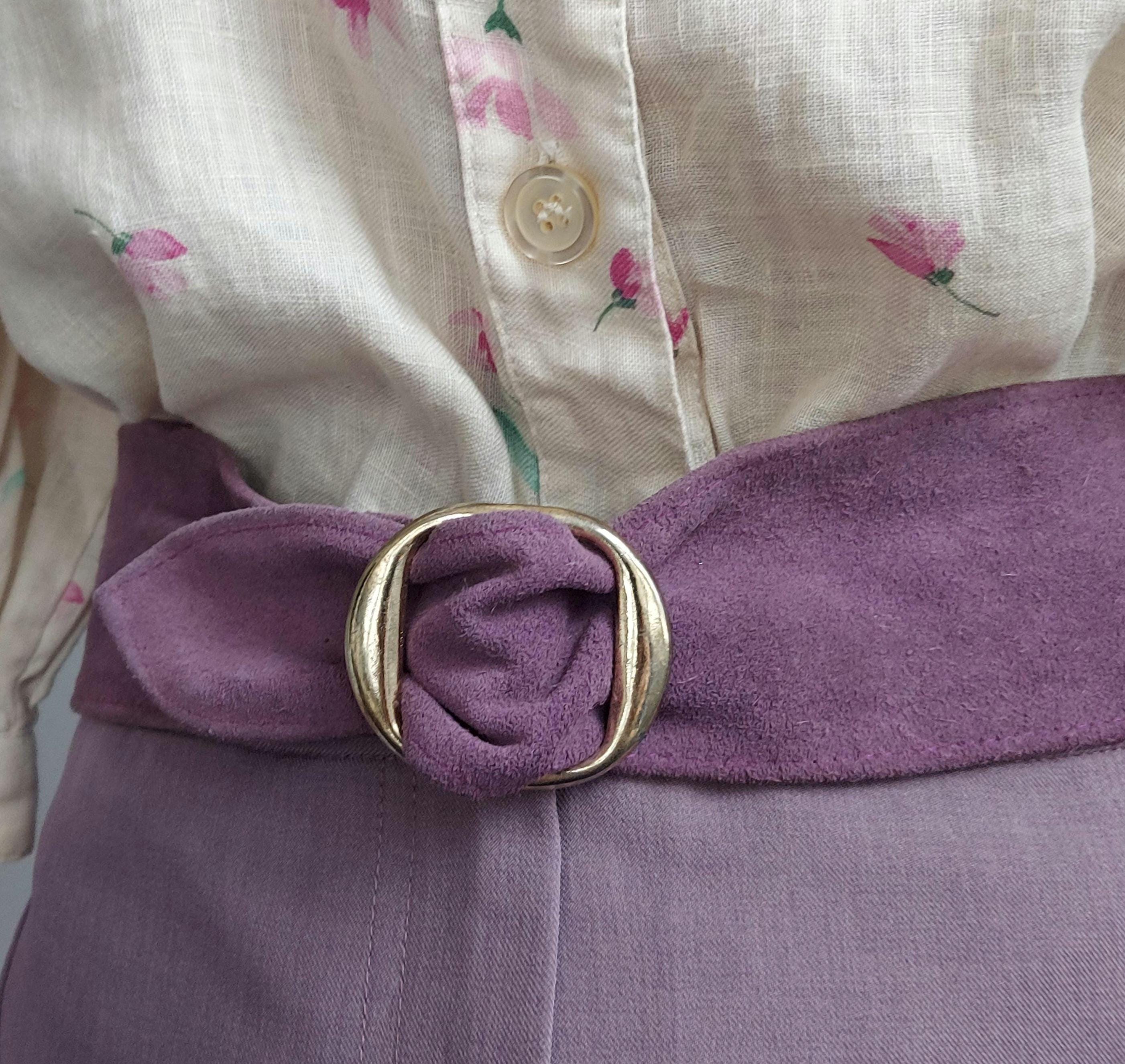 Wide Suede Belt - Etsy