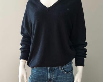 Christian Dior ラムウール Vネックニット パープル /UW344 s-l1200.jpg