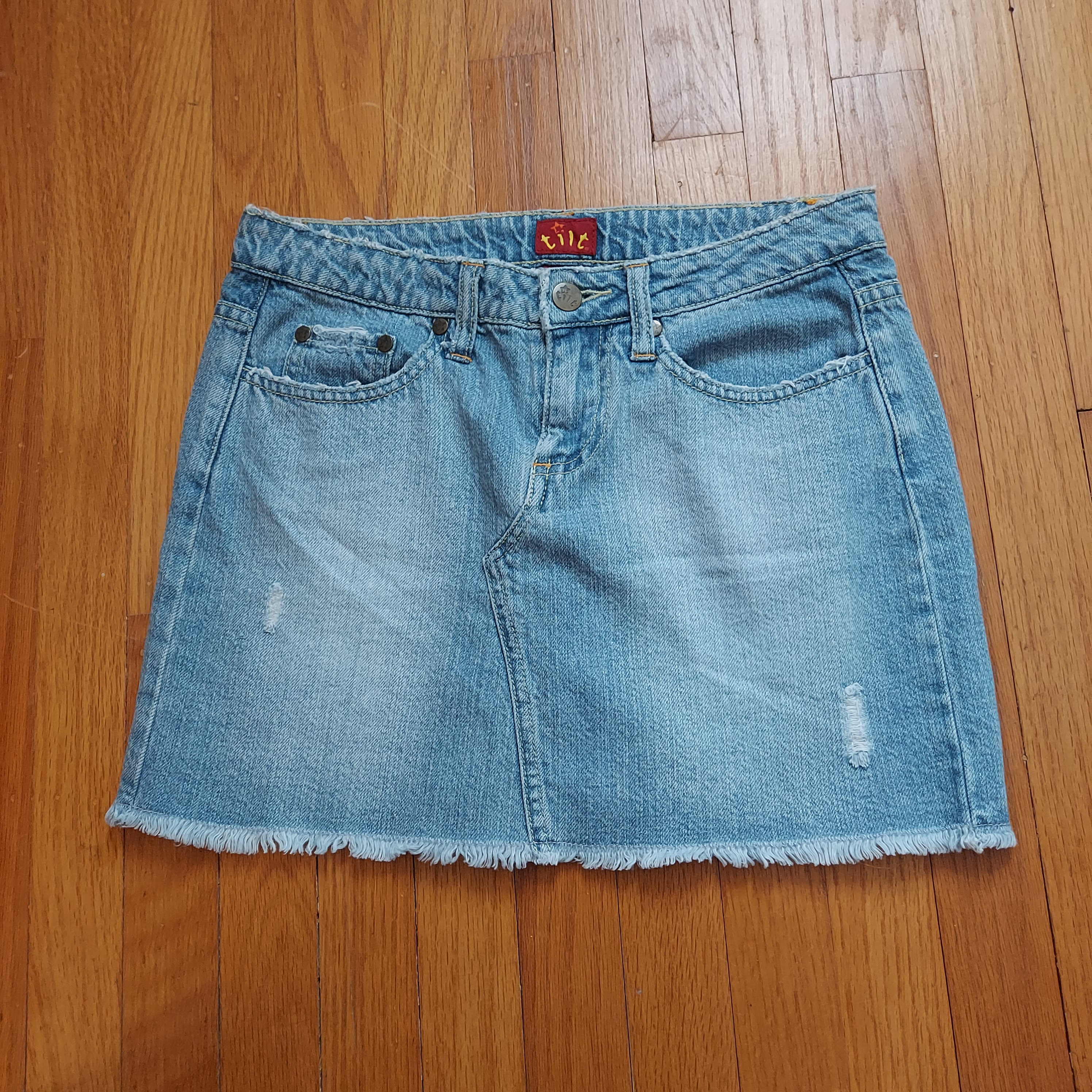 Frayed Jean Skirt UK