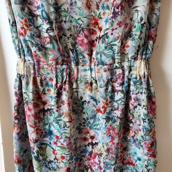 Floral Chiffon Sun Dress | 90s V-Neck Pullover | … - image 5