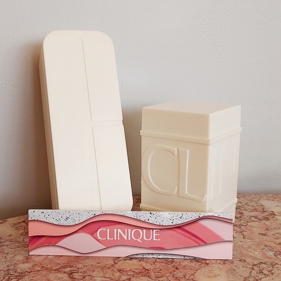 CLINIQUE Cosmetic Organizers, Beige 2 Pc. Set | V… - image 2