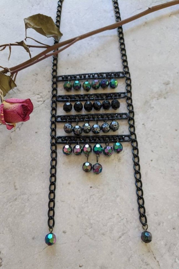 Chain Ladder Necklace | 1990s Avant Garde, Gothic… - image 2