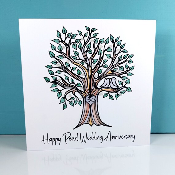 etsy pearl wedding anniversary