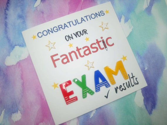 pasando exámenes Personalizado felicitaciones por su tarjeta de resultados GCSE
