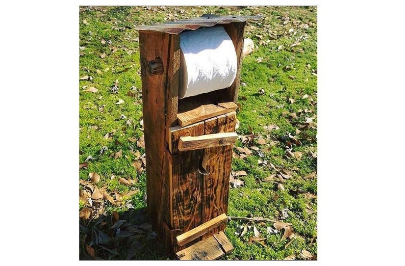 Handmade Outhouse Themed Toiler Paper Holder and Storage Etsy