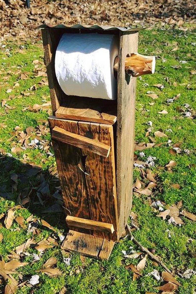 Handmade Outhouse Themed Toiler Paper Holder and Storage Etsy