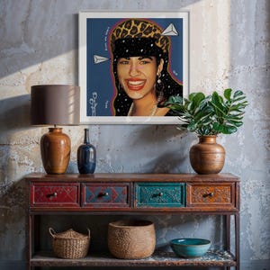 Selena Starseed gicleeprint Limited edition digitale collage Latijns-Amerikaanse geschiedenis fijne kunst hedendaagse kunst Verzamelaars