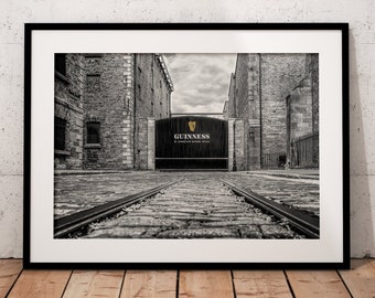 Guinness Gate, Dublin Print, Black and White Photography (Print Only)
