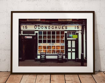 O'Donoghues Bar Dublin Print, Traditional Irish Pub Wall Art
