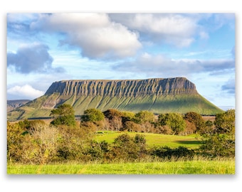 Benbulbin Mountain Print, Co Sligo, Ireland Travel Art