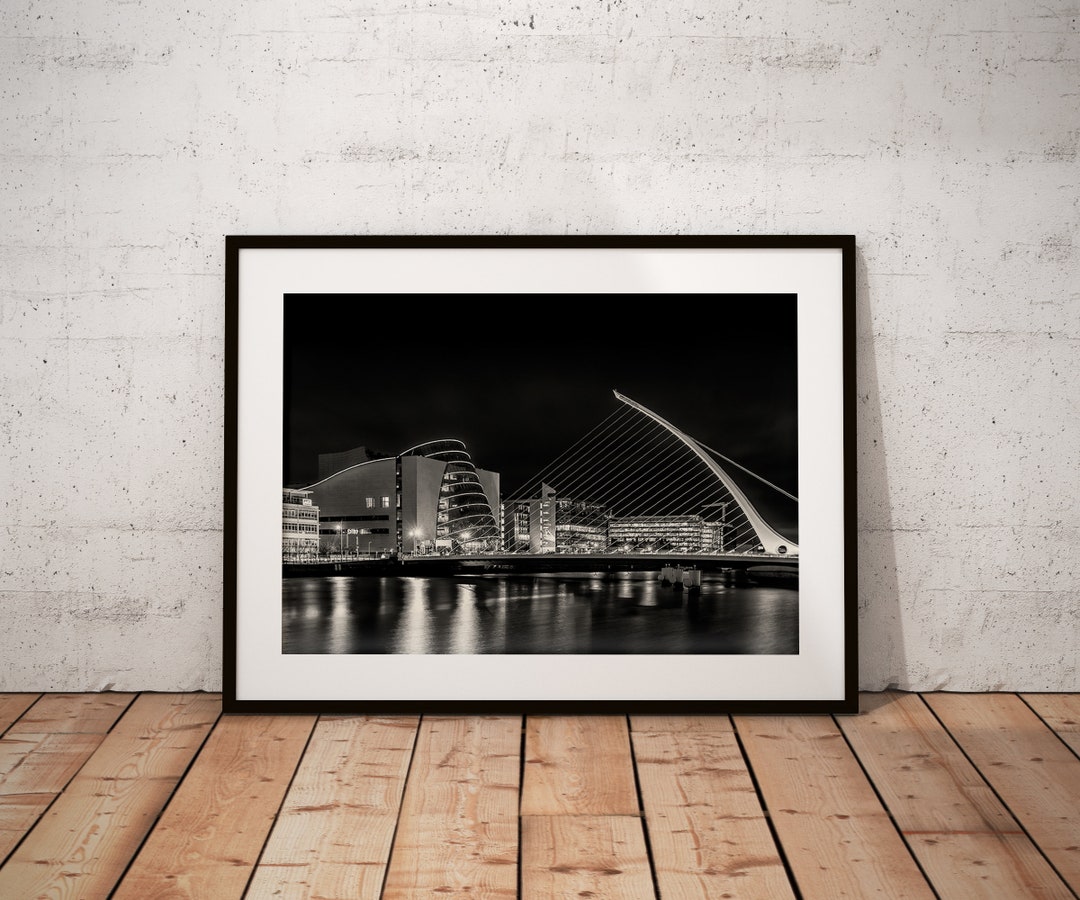 Samuel Beckett Bridge, Dublin City in Black & White, Travel, Landscape ...