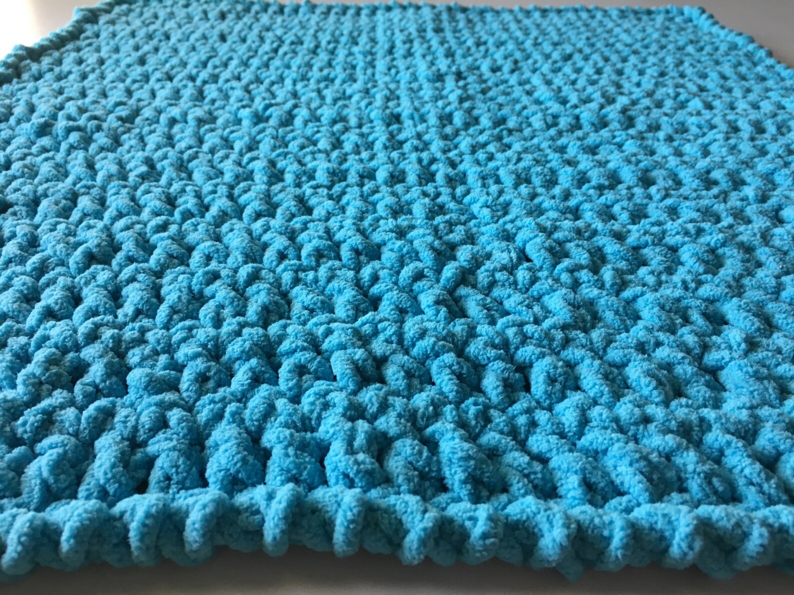 Aqua Baby Blanket Crochet Baby Blanket Car Seat Blanket Etsy