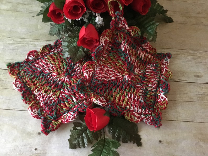 Aqua/purple Pot Holder Crochet Pot Holders Kitchen Pot Etsy