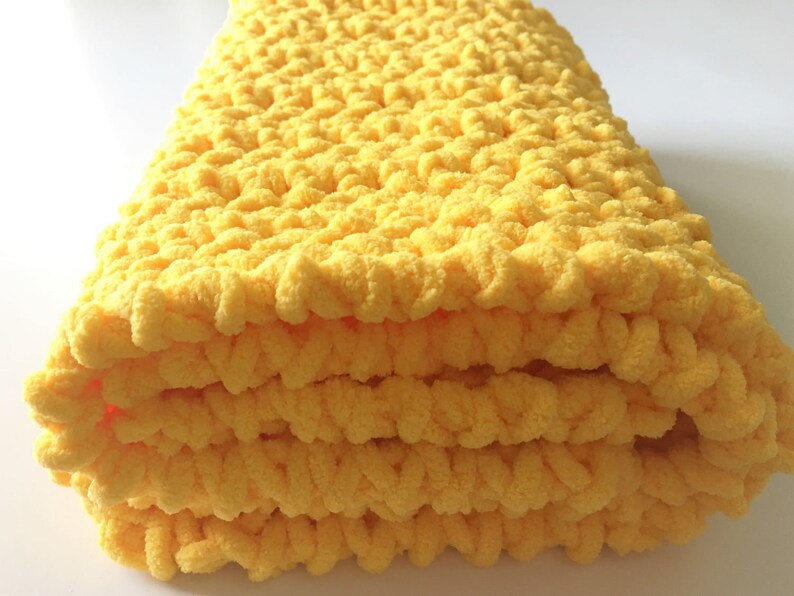 Yellow Baby Blanket Crochet Baby Blanket Baby Blanket Photo Etsy
