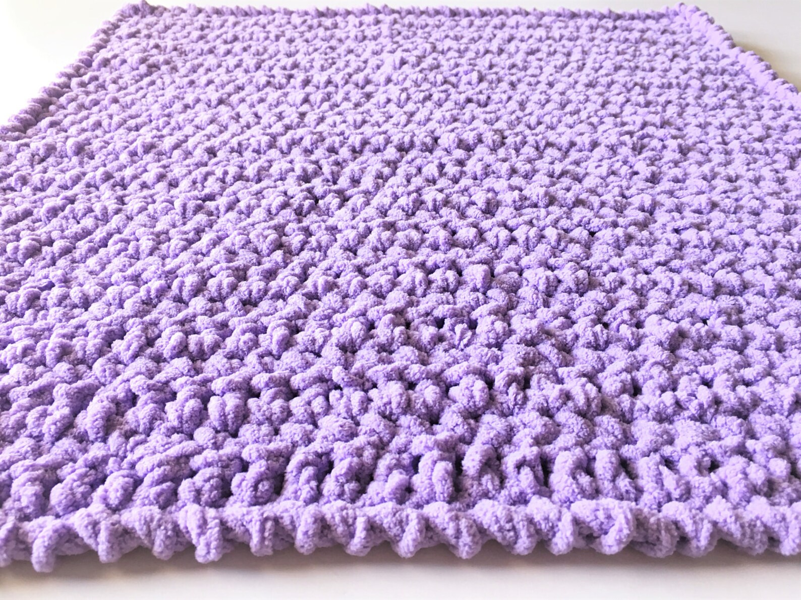 Lilac Baby Blanket Crochet Baby Blanket Lavender Blanket Etsy