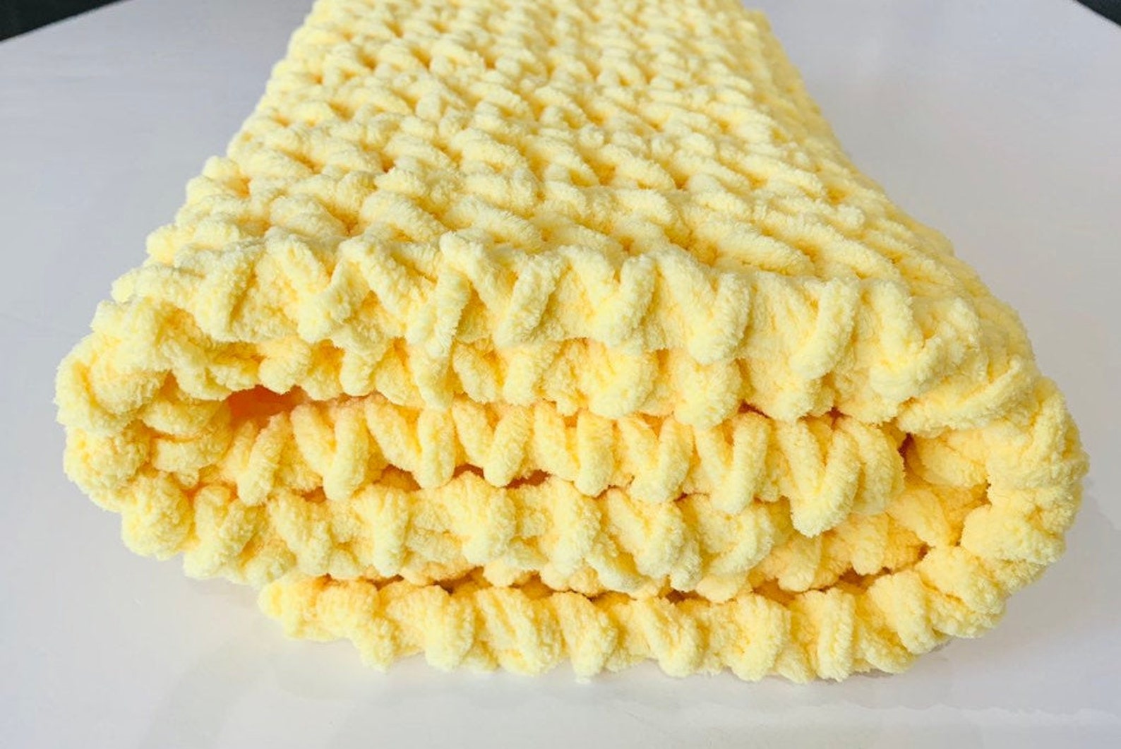 Yellow Baby Blanket Crochet Baby Blanket Travel Blanket Etsy
