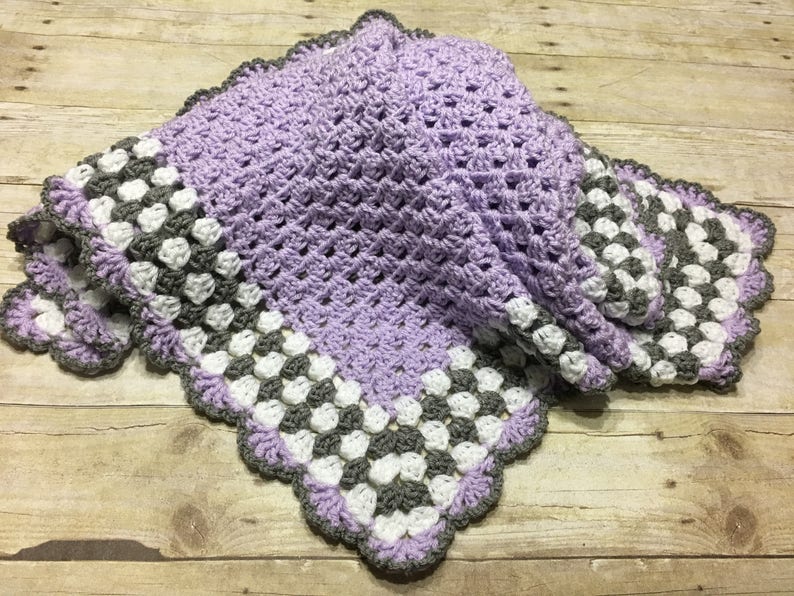 Yellow Grey Baby Blanket Yellow Baby Blanket Crochet Baby Etsy Canada