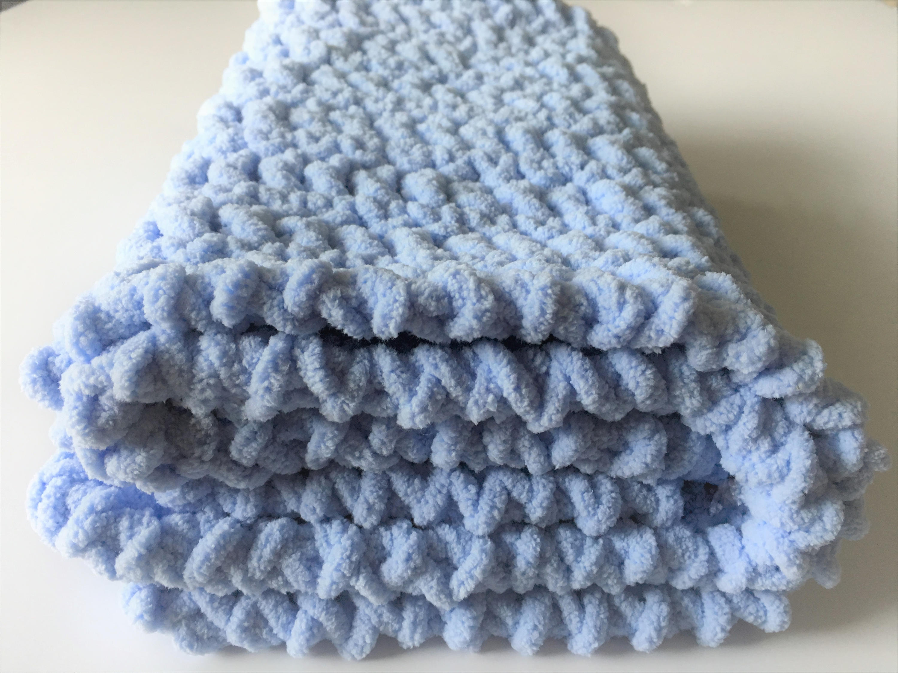 Royal Blue Baby Blanket Crochet Baby Blanket Photo Prop Etsy