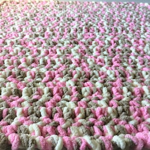 Pink Baby Blanket, Crochet Baby Blanket, Pink Baby Afghan, Crochet Afghan, Baby Girl Blanket, Pink Crochet Blanket, Stroller Blanket