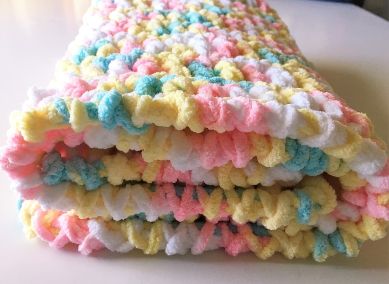 Crochet Baby Blanket Yellow Baby Blanket Newborn Blanket Etsy