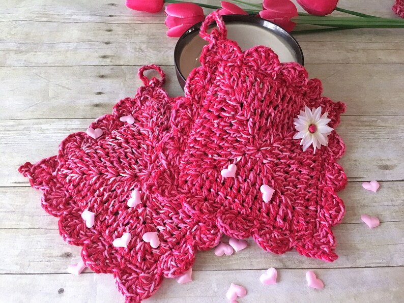 Aqua/purple Pot Holder Crochet Pot Holders Kitchen Pot Etsy