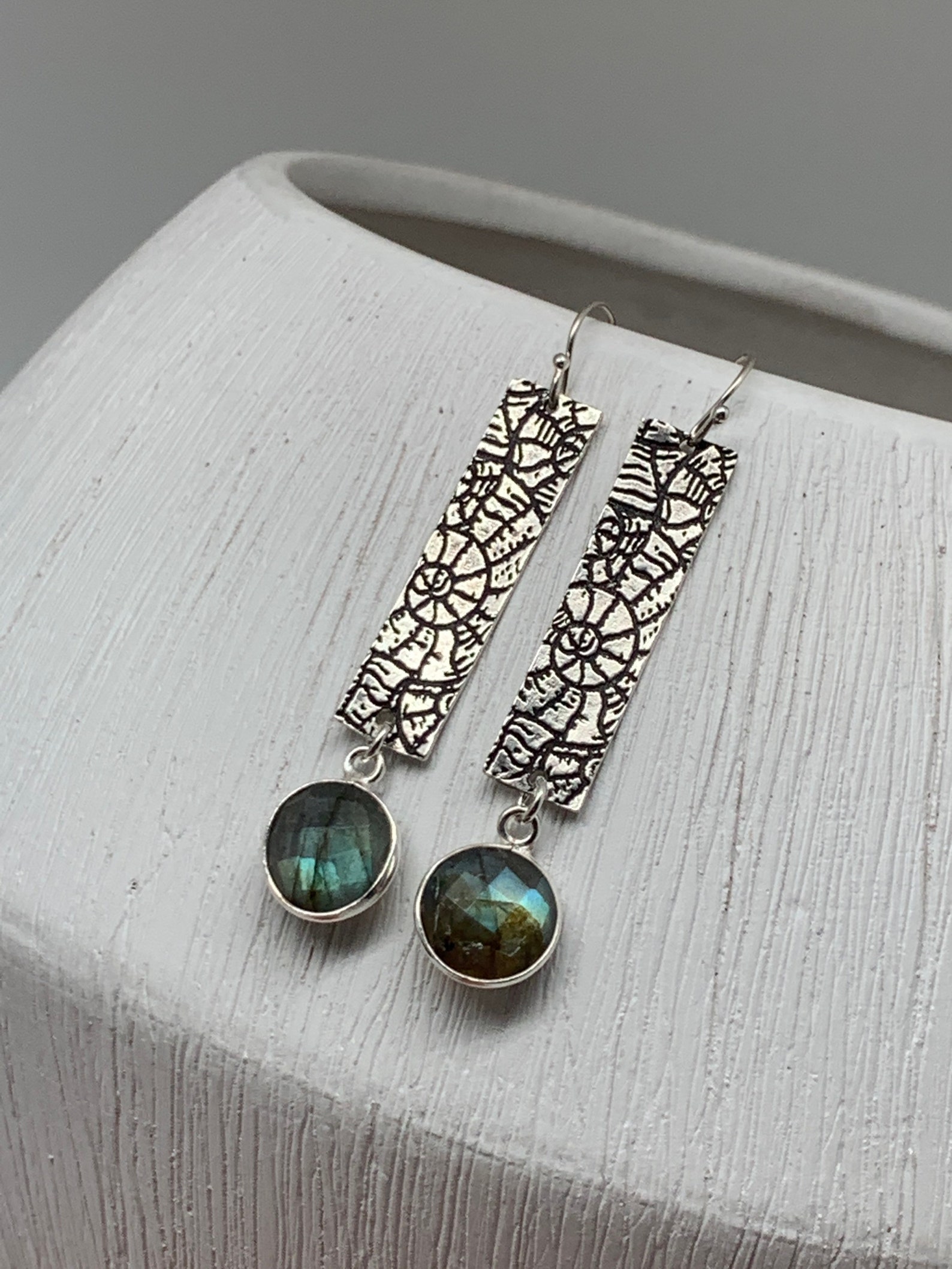 Silver Nautilo Earrings main image 1