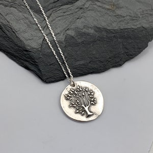 Einzigartige Baum des Lebens Sterling Silber Halskette Silber Baum Anhänger Halskette Silber Schmuck Geschenk für ihre handgemachte Silber Baum Boho Halskette