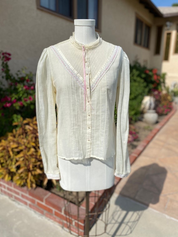 Gunne Sax Blouse / Gunne Sax top / Gunne Sax Vitor