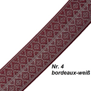 Gummiband, elastische Borte, 4 cm, für Trachtengürtel, viele Farben zur Wahl Euro 9,95/m Nr. 4